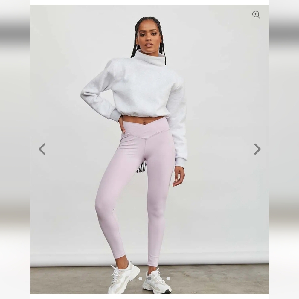 ATOIR Lilac SOUTH LEGGINGS Full Length With Cross-Cross Waist